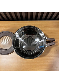 Nồi Lẩu Điện Mini 1.5L Mishio MK392 600W lòng nồi inox 304 không gỉ sét - hàng chính hãng