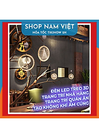 Dây Treo Đèn LED 3D Hình Cây Thông, Chuông Trang Trí Giáng Sinh, Noel - Chính Hãng NAVIVU