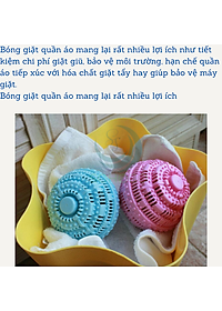 Bộ 2 Bóng Giặt Cầu Gai 11Cm Hỗ Trợ Giặt Đồ Siêu Sạch Chống Nhăn Quần Áo Bóng giặt quần áo, Banh giặt quần áo chống nhăn cỡ lớn 11cm khử khuẩn mùi ẩm mốc