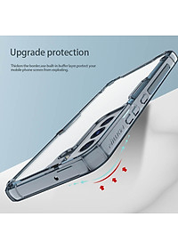 Ốp lưng silicon trong suốt cho Samsung Galaxy S22 Plus hiệu Nillkin Nature Pro mỏng 0.6mm - hàng nhập khẩu