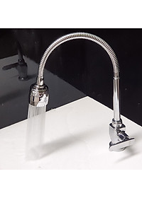 Vòi rửa chén lạnh cần lò xo Đồng mạ Chrome Eurolife EL-RC01 (Trắng bạc)