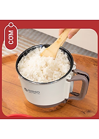 Nồi Lẩu Điện Mini 1.5L Mishio MK392 600W lòng nồi inox 304 không gỉ sét - hàng chính hãng