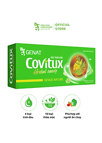 Kẹo thảo mộc Covitux (hộp 30 viên) - Genat