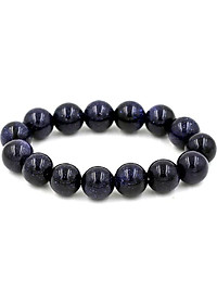 Vòng tay chuỗi hạt đá lam sa 12 ly 15 hạt