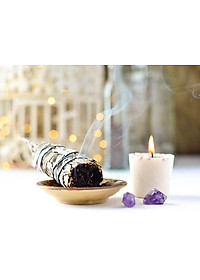 Combo 1 bó tuyết tùng 10cm và 1 thanh palo santo trắc xanh 10cm 5gr (Combo05)