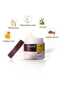 Kem ủ tóc Collagen KARSEELL dạng hũ 500ml, dầu hấp phục hồi siêu mượt chuẩn salon ngay tại nhà