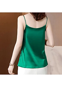 Áo 2 Dây Nữ New  Design Đính Ngọc Trai Mẫu Mới, Lụa Satin Mịn Mát, Phong Cách Vintage Trẻ Trung, Áo Có Nhiều Màu Và Đủ Size AO0004