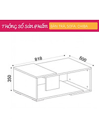 Bàn sofa bàn trà phòng khách SMLIFE Chiba