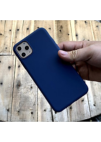 Ốp lưng dẻo mỏng màu xanh dương dành cho iPhone  11 Pro Max - Hàng chính hãng