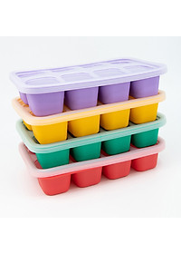 Khay silicon trữ đông đồ ăn dặm cho bé Marcus & Marcus - Lola (30ml x 8 ngăn)