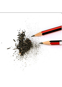 Bút Chì HB Gỗ Than Chuốt Bào Phác Thảo Vẽ Ghi Có Gôm Tẩy Lục Giác