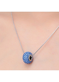 Dây Chuyền Tropicana Phối Charm Swarovski Pha Lê Đá Xanh Dương