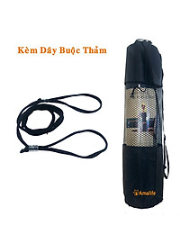 Túi Đựng Thảm Tập Yoga Cao Cấp Có Lưới Thông Thoáng – Kèm Dây Buộc Thảm Yoga Chính Hãng Amalife