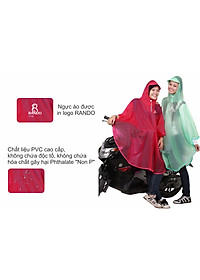 Áo mưa Rando Poncho Cánh Bướm trong màu free size giúp che chở cho người thân yêu của bạn ( GIAO MÀU NGẪU NHIÊN)