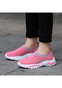 Giày len cho bé gái 4 - 15 tuổi cổ chun thể thao và cá tính GE07