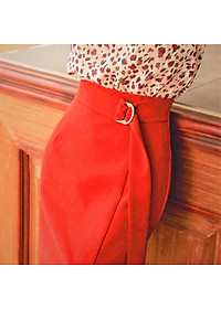 Chân váy nữ NEW DESIGN dáng dài thanh lịch vải kaki thun co giãn