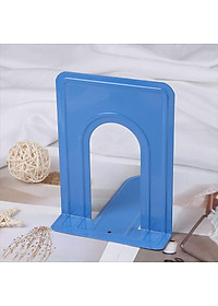 Combo 2 Giá Chặn Sách Kim Loại Để Bàn Bằng Tâm Thép Dày Đặc Có Đường Gân Chịu Lực Legaxi