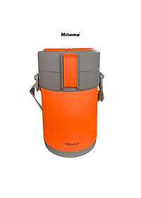 Lồng cơm giữ nhiệt, hộp cơm văn phòng Mitomo LCH-7086, cặp lồng chia 3 ngăn chất liệu inox 304