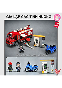 Đồ chơi lắp ráp xếp hình Qman 12022 - Cứu hoả trạm xăng nhiên liệu (275 chi tiết) - Dành cho bé từ 6 tuổi
