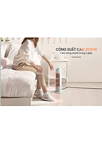 Máy Sưởi Ấm Gốm Bear DNQ-C20B1 Không Làm Khô Da Công Suất 2000W - Hàng Chính Hãng