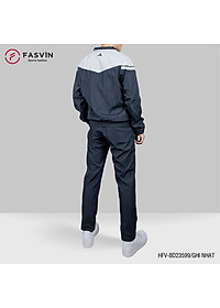 Bộ Quần Áo Gió Thể Thao Nam FASVIN BD23599.HN 02 Lớp Lót Thun Dày Dặn Ấm Áp Chất Vải Và Phom Dáng Rất Đẹp
