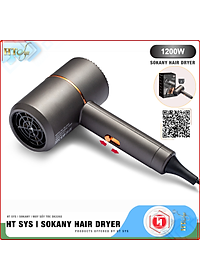Máy sấy tóc ion âm HT SYS – SOKANY2202 – Kiểu dáng sang trọng, tiện lợi, công suất 1200W chuyên dụng tại nhà và hair salon – Máy sấy bổ sung ion…