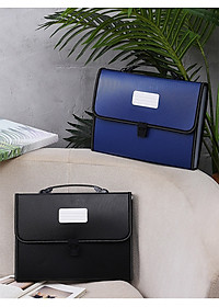Cặp Đựng Tài Liệu Văn Phòng Phẩm NASI TL1003 nhiều ngăn khổ A4 13 ngăn phân trang tiện lợi tập file đựng lưu trữ hồ sơ văn phòng học sinh sinh viên túi đựng tài liệu nhựa PP cao cấp
