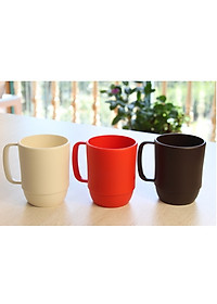 Combo Cốc nhựa uống nước Inomata cao cấp - Nâu nội địa Nhật Bản