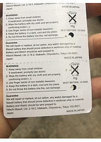 Pin Đồng hồ đeo tay Maxell SR721SW 1.55V 362 vỉ 5 viên