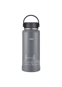 Bình Giữ Nhiệt Lock&Lock Riga Tumbler LHC4160 (897ml) - Hàng Chính Hãng, Bằng Thép Không Gỉ, Có Lưới Lọc Inox - Tặng Kèm Ống Hút Và Cọ Rửa Ống Hút