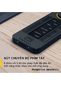 Điều Khiển Remote Xencelabs Quick Keys Không Dây Màn Hình OLED 40 Phím Tắt Và Vòng Dial - Hàng Chính Hãng