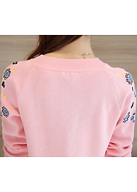 Áo Len Nữ Kiểu Khoác Cardigan Thời Trang Korea Thu Đông Họa Tiết Hoa Thêu ALNO20 MayHomes 