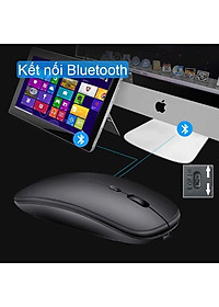 Chuột Bluetooth Không Dây PIX-LINK  P90A Wireless USB Tự Sạc Pin Siêu Mỏng, Chống Ồn - Hàng Chính Hãng