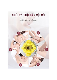 Gối massage cổ vai gáy thắt lưng kết hợp xoa bóp chườm nóng giúp giảm đau hiệu quả