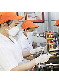 Kẹo dừa sáp VICOSAP mật hoa dừa không đường đồ ăn vặt healthy kẹo mềm dẻo đặc sản Trà Vinh hộp 180g