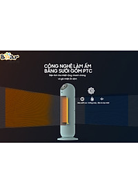 Máy Sưởi Ấm Gốm Bear DNQ-C20B1 Không Làm Khô Da Công Suất 2000W - Hàng Chính Hãng