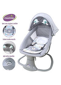 Nôi ru ngủ thư giãn kết hợp ghế ngồi đọc sách cho bé nhạc trắng Mastela 8104/8106 - điều khiển từ xa - kết hợp Bluetooth