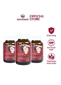 Liệu trình tăng nội tiết tố nữ Marilyn Plus Dân Khang giảm khô hạn tăng sinh lý nữ hộp 30 viên