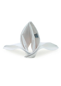 Combo 10 Khăn ăn White Khaki Napkins 45x45cm (Trắng)