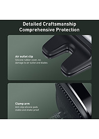 Giá Đỡ Điện Thoại Ô Tô Gắn Cửa Gió Baseus Nhỏ Gọn Xoay 360 Độ Phù Hợp Kích Thước 4.7-6.5 Inch - Hàng Chính Hãng