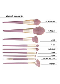 Bộ Cọ Trang Điểm 9 Cây AW01 Cao Cấp Lông Siêu mềm mịn, Bám Phấn hiệu quả, Phù Hợp  Mọi Loại Da, Không Gây Khó Chịu Cho Người Dùng, Có Túi Hộp Da Nhỏ Gọn, Tiện Dụng Đầy Đủ  Cọ với Chức Năng Makeup Hiệu Quả, Cầm Thoải Mái, Dễ Sử Dụng.