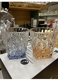 Bộ 6 ly thủy tinh uống nước vân sao đấy vát - VD47