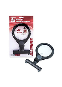  Kính lúp cầm tay, đeo cổ Carson  LumiCraft LC-15 2x(4x) - Hàng chính hãng