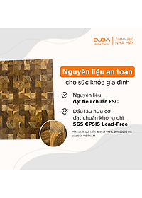 Thớt gỗ teak màu tự nhiên, thớt kháng khuẩn, thớt teak với độ bền vượt trội so với thớt gỗ nghiến - Chính hãng DUBA