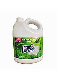Combo 2 can Nước rửa bát đậm đặc Mr.fresh Hương trà xanh 4200ml