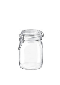 Hũ thủy tinh nắp cài Bormioli Rocco Fido 1L – Kín hơi, bảo quản thực phẩm cao cấp Ý