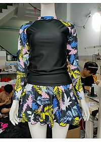 Set Váy Bơi Đi Biển Nữ Dài Tay