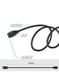Cáp Sạc USB C cho Đồng Hồ Garmin Fenix / Forerunner / Instinct / Vivoactive / Vivomove / Venu / Approach / Tactix / Epix Pro - Hàng nhập khẩu