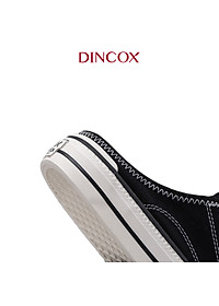 Nơi bán Giày Sục Đạp Gót Mules Vải Sneaker Unisex Tăng Chiều Cao 4cm DINCOX E10 Black