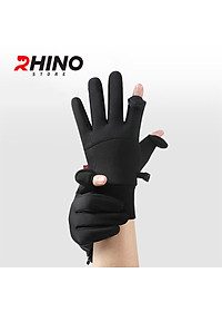 Găng tay hở ngón giữ ấm, chống gió mùa đông Rhino G301 cảm ứng điện thoại cho nam, nữ